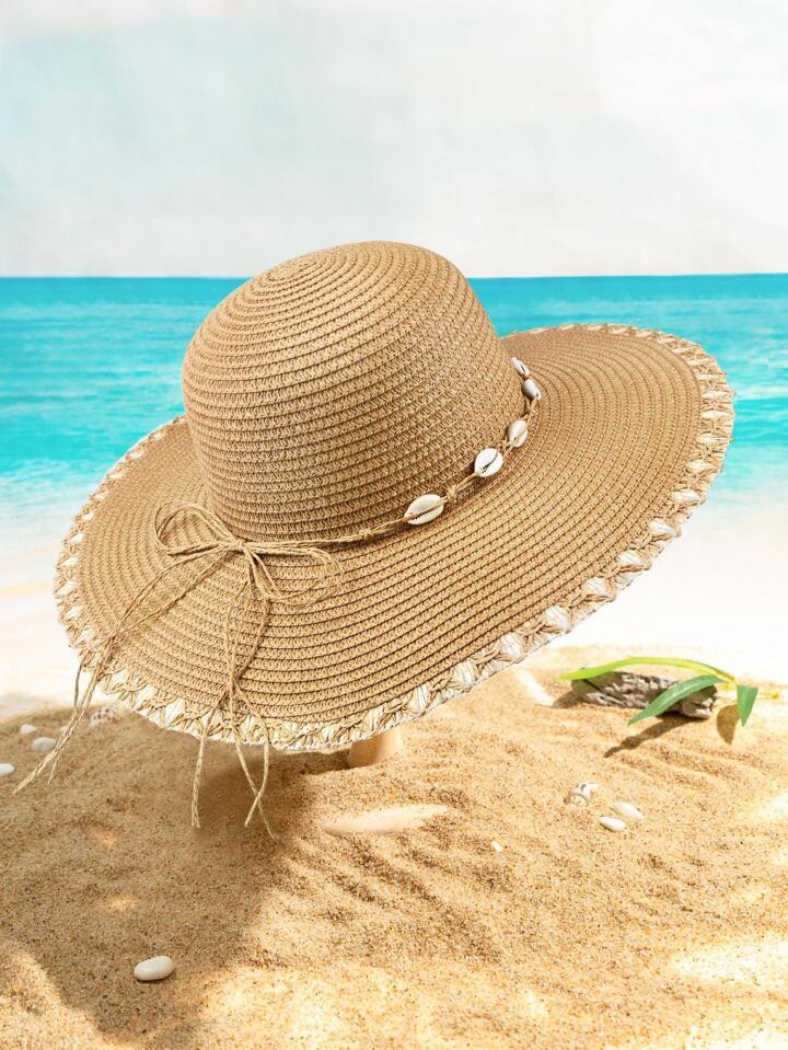 Shell Decor Straw Hat | SHEIN