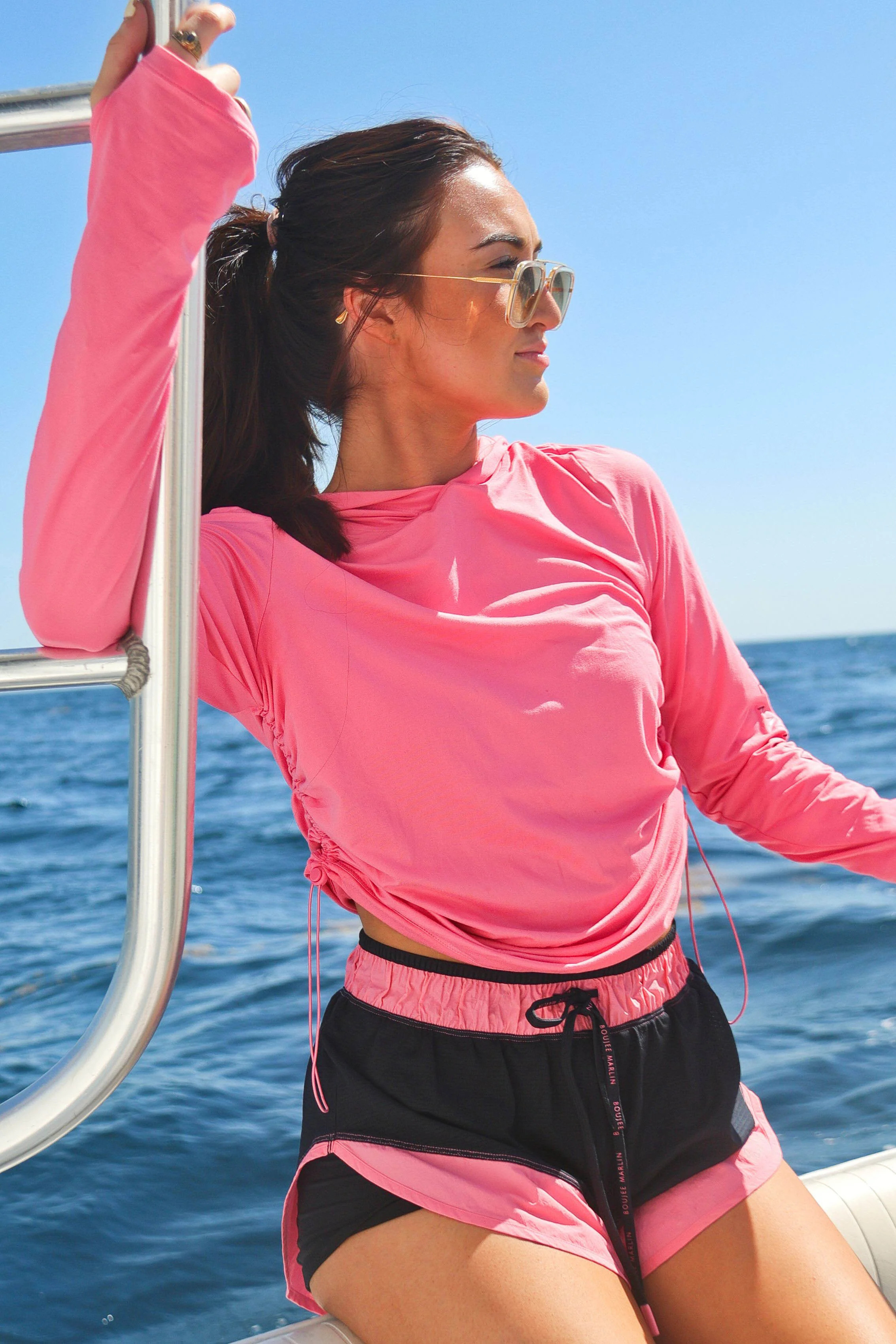 Women\u2019s Solid Tight Lines Fishing Hoodie | Boujee Marlin | Boujee Marlin