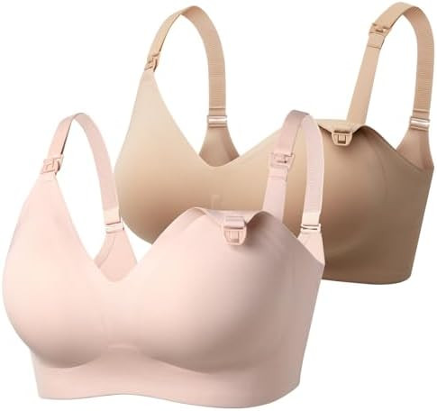 Momcozy Nursing Bras for Breastfeeding, YN21 Seamless Ultra Comfort Maternity Bra, Natural Shape,... | Amazon (US)