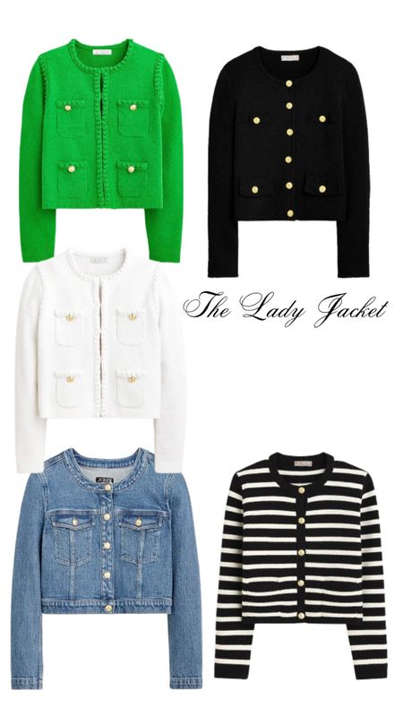 Lady jacket, classy style, classic jacket, stripe cardigan, lady cardigan, rich aesthetic, old money aesthetic. 

#LTKSeasonal #LTKworkwear #LTKover40