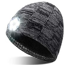 Stocking Stuffers for Men LED Beanie Hat with Light - Mens Gifts for Christmas Headlamp Cap Birth... | Amazon (US)