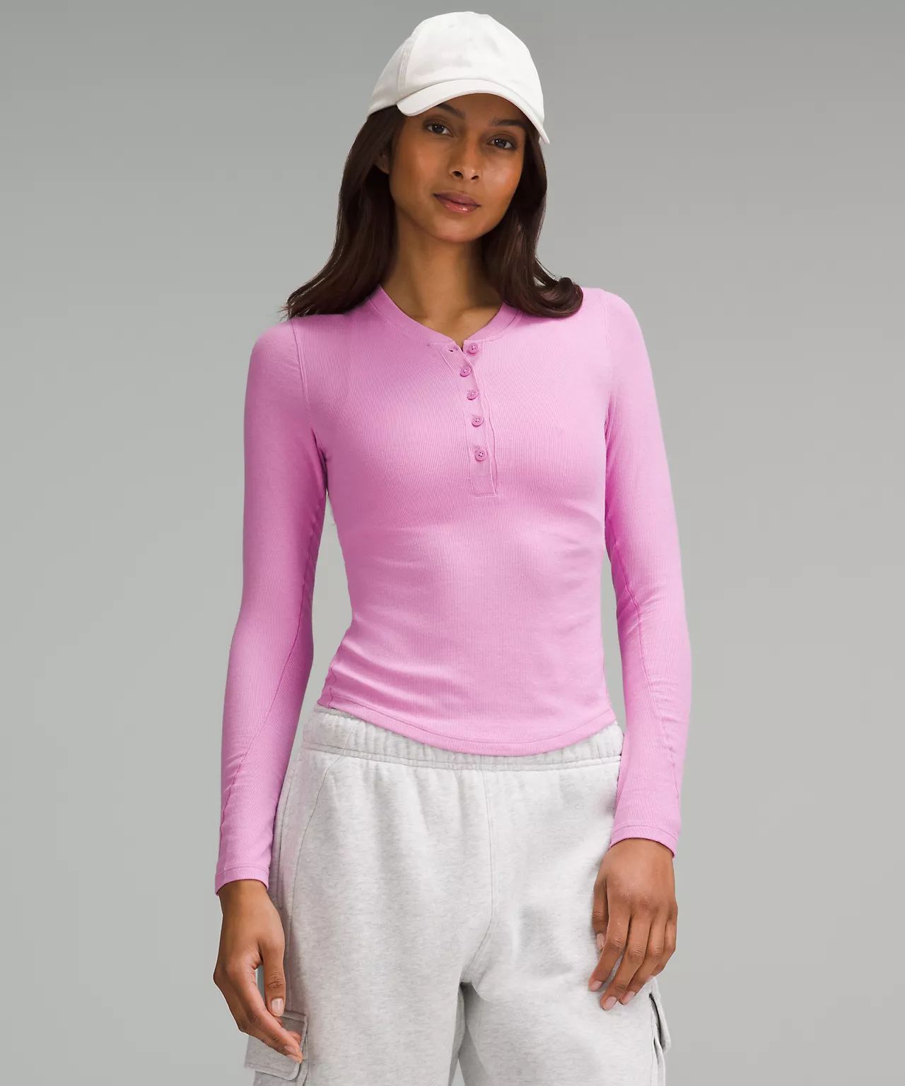 Hold Tight Long-Sleeve Henley | Women's Long Sleeve Shirts | lululemon | Lululemon (US)