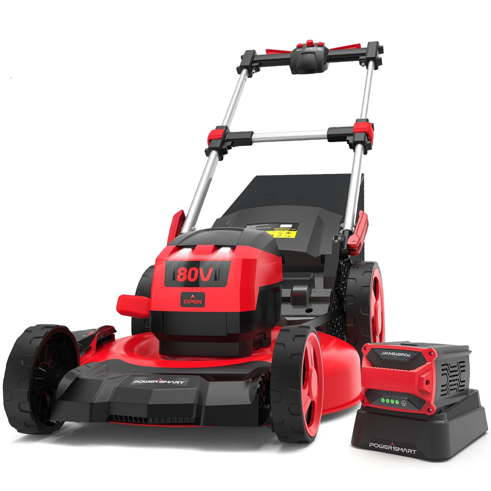 PowerSmart 80V 22" Self Propelled Cordless Lawn Mower, 3-in-1 Electric Lawn Mower with 6.0Ah Lith... | Amazon (US)