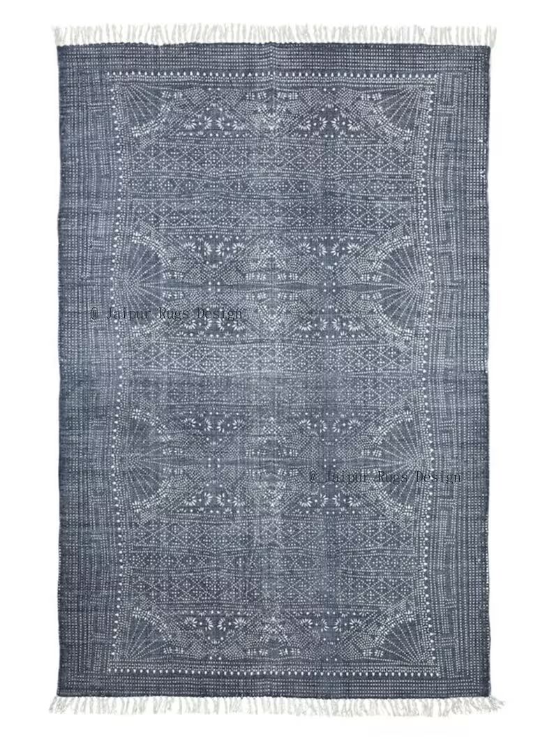 4X6 FEET Cotton rug / block printed rug / carpet area rug | Etsy | Etsy (US)