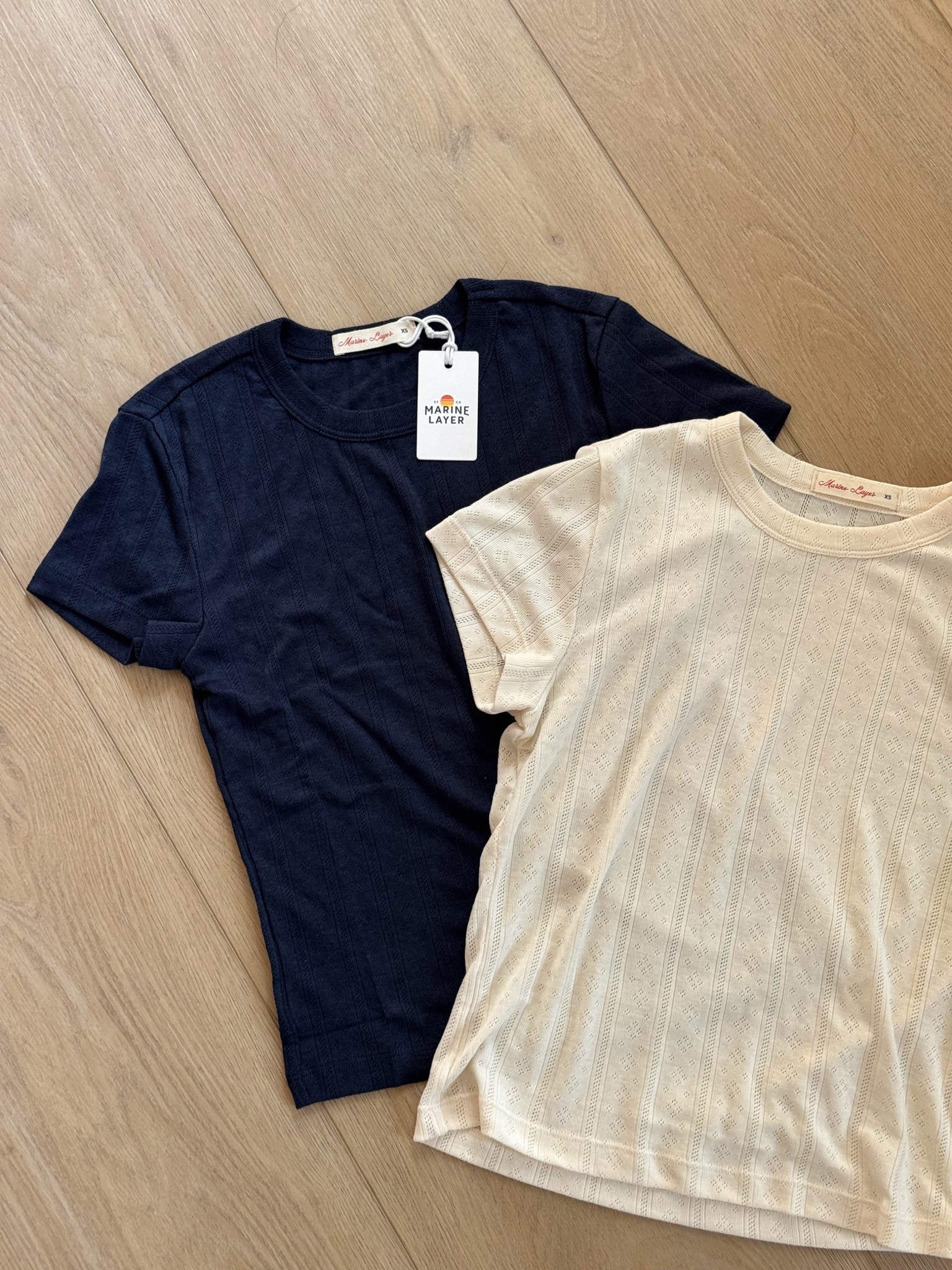 The Lexi Pointelle Tee from Marine Layer is the ultimate elevated basic 🤍 💙
Soft, stretchy, and perfectly fitted with delicate pointelle detail that adds a feminine touch while still feeling effortless. Easy to style with denim, skirts, or layered for a clean, minimal look. Perfect for everyday outfits this spring and summer ✨

Linked it for you 💫

#LTKootd #LTKdayinmylife #LTKSeasonal