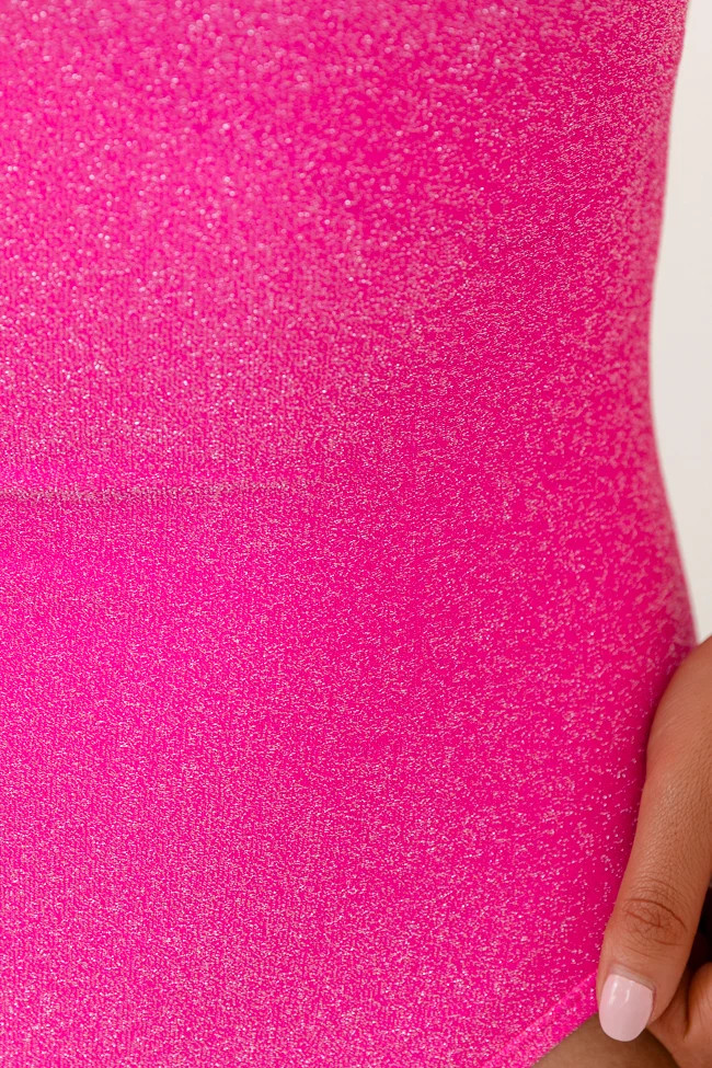 Where There Is Rum Pink Shimmer Swimsuit | Pink Lily