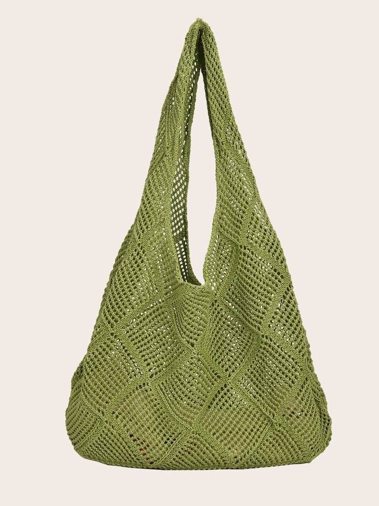 Crochet Tote Bag | SHEIN
