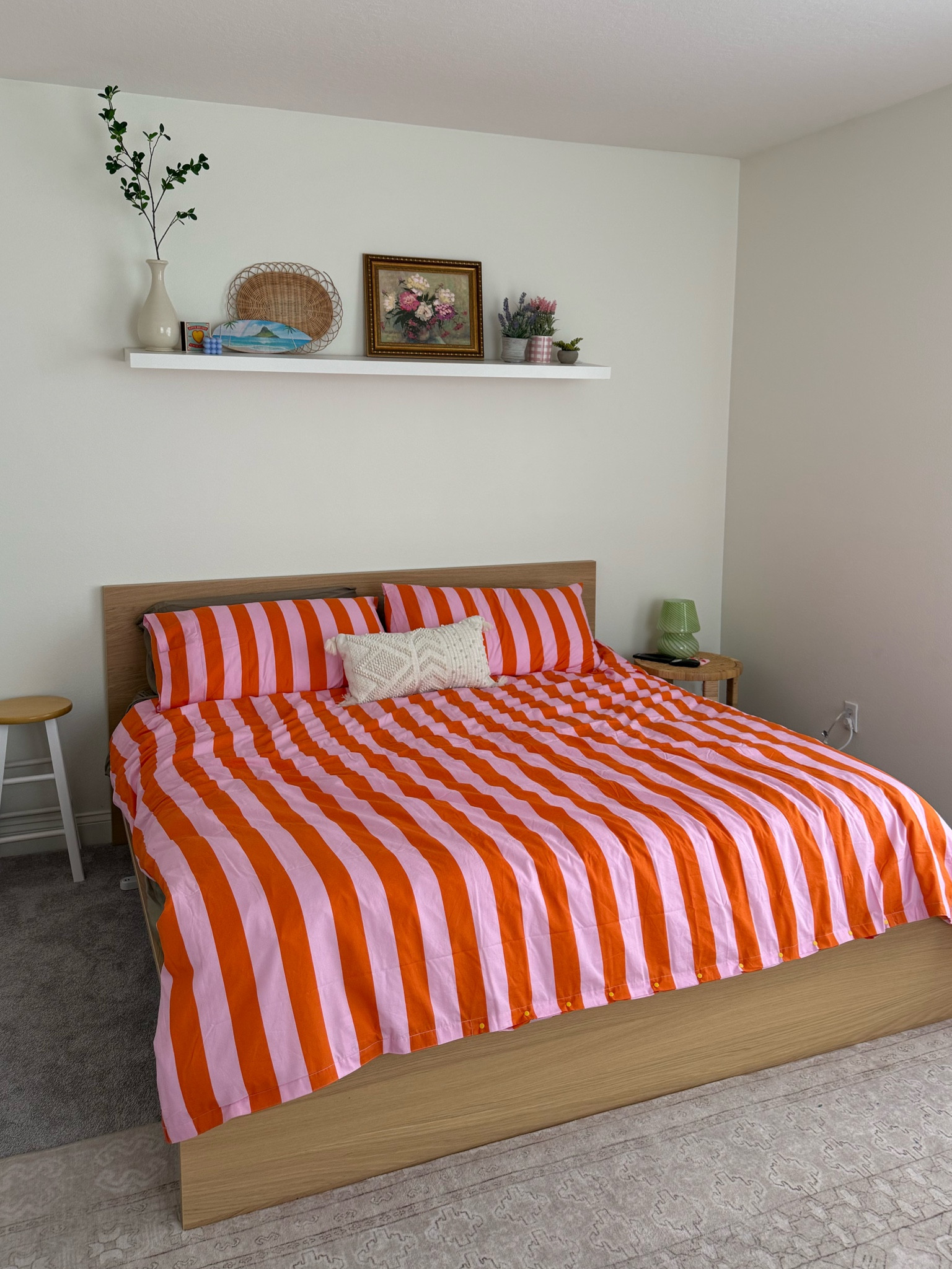 Got so many questions on my guest room bedding!! Linking some similar options 🩷🧡

#LTKHome