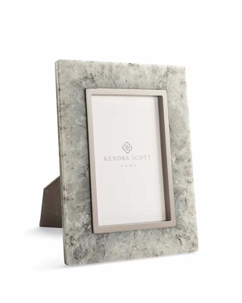 4x6 Gunmetal Photo Frame in Gray Labradorite | Kendra Scott