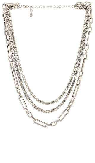 Saint Necklace in Silver | Revolve Clothing (Global)