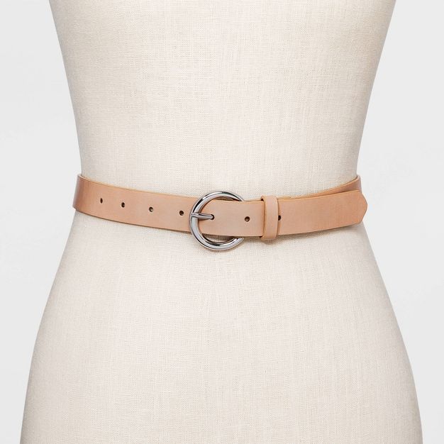 Women's Round Buckle Belt - A New Day™ Melon Ice | Target