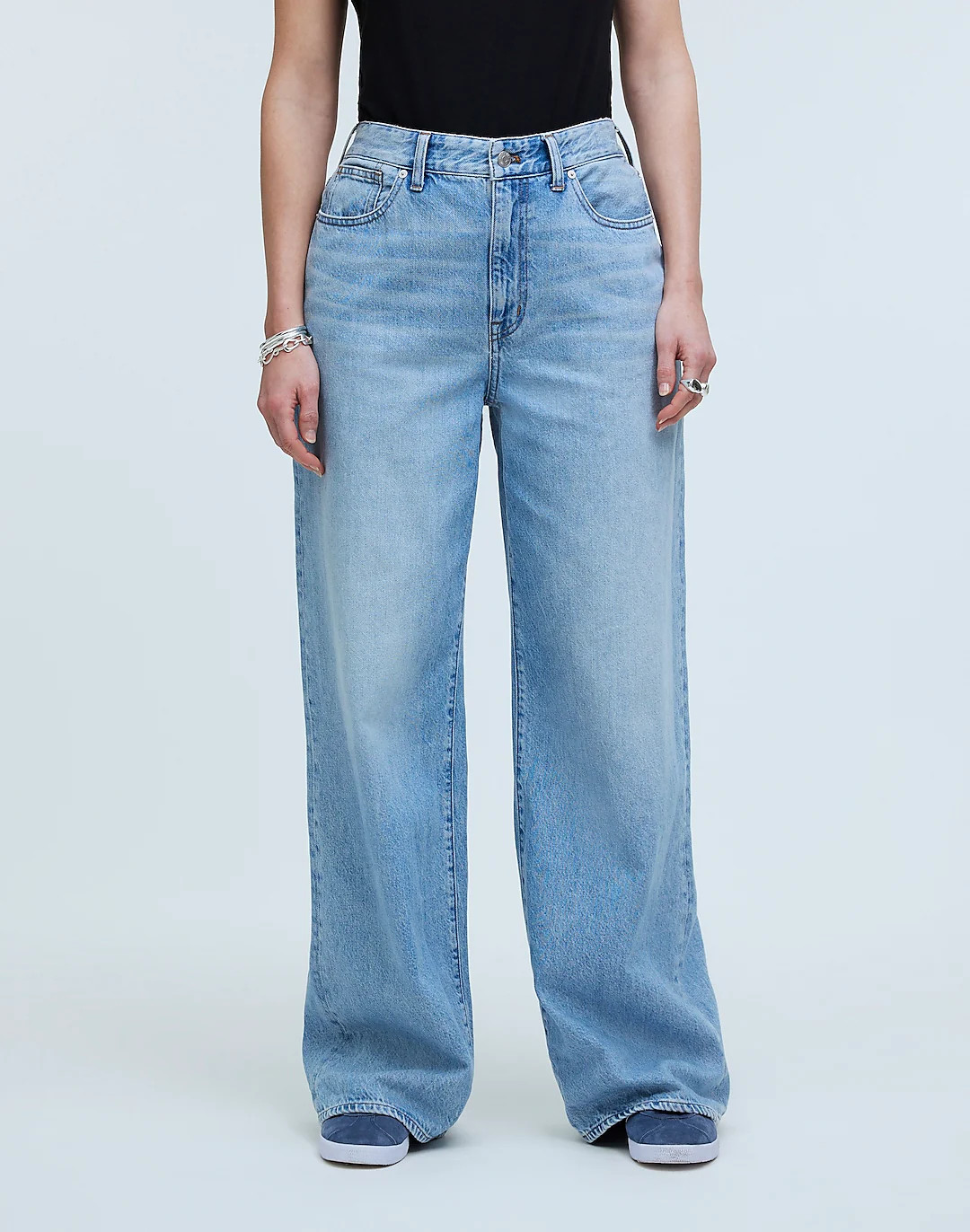 Curvy Superwide-Leg Jeans in Ahern Wash: Airy Denim Edition | Madewell