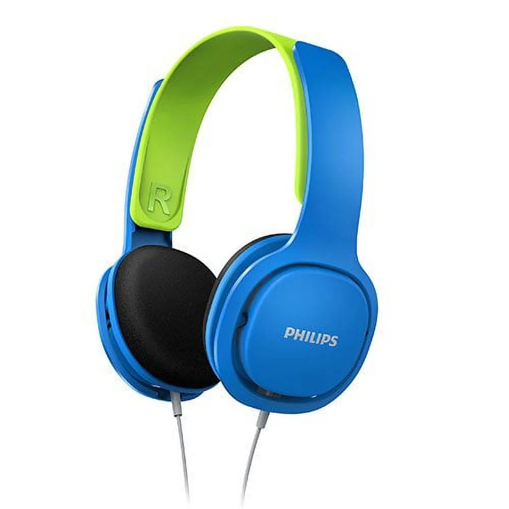 Philips SHK2000BL Kids Wired Headphones Adjustable Lightweight Headband - Blue - Walmart.com | Walmart (US)
