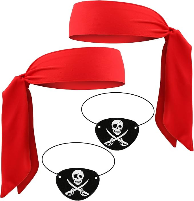 Scotamalone Halloweens Pirate-Accessories for Men Women Pirate-Party Favors Supplies | Amazon (US)