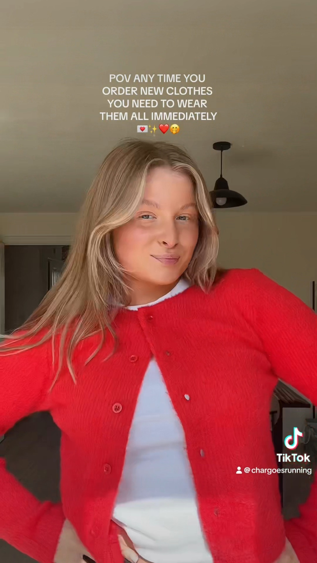 Red cardi 🍓 had to try it on as soon as I got it !!! 

#LTKsummer #LTKspring #LTKstyletip