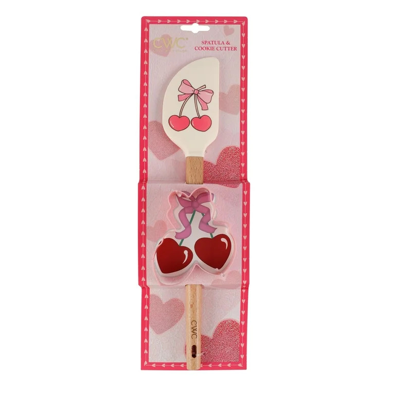 COOK WITH COLOR 2PC CHERRY SPATULA AND COOKIE CUTTER SET | Walmart (US)