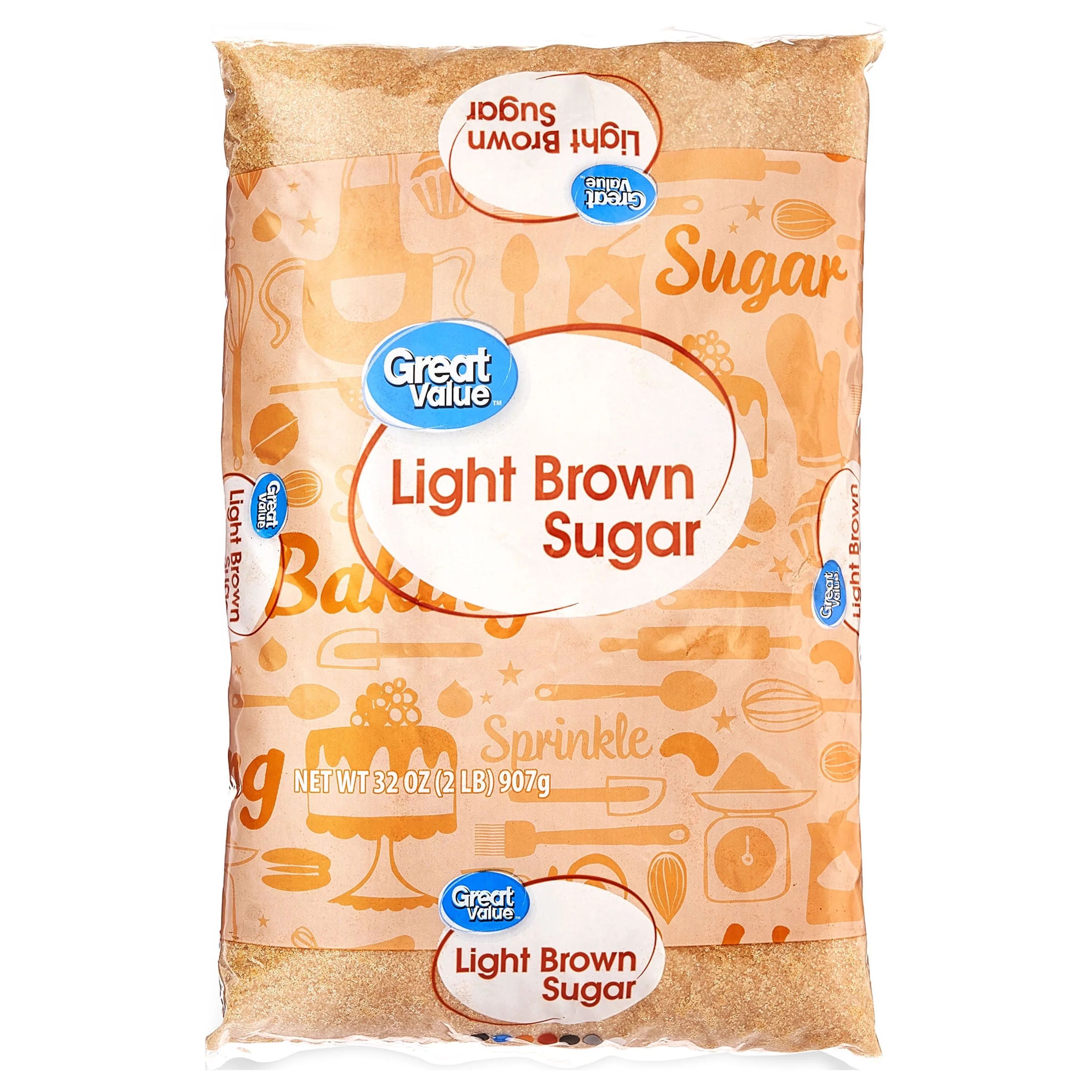 Great Value Light Brown Sugar, 32 oz | Walmart (US)