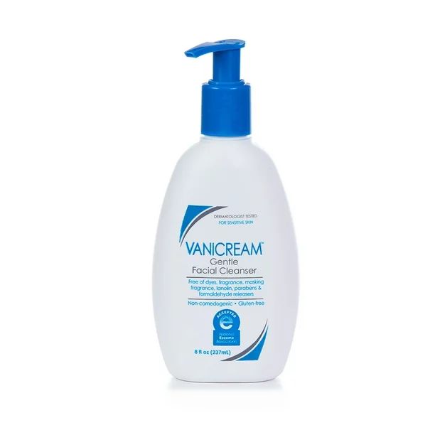Vanicream Gentle Facial Cleanser for Sensitive Skin, 8 fl oz | Walmart (US)
