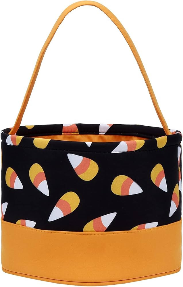 Halloween Basket for Kid,Candy Boo Bucket Trick or Treat Bags Fabric Gift Bags Halloween Parties ... | Amazon (US)