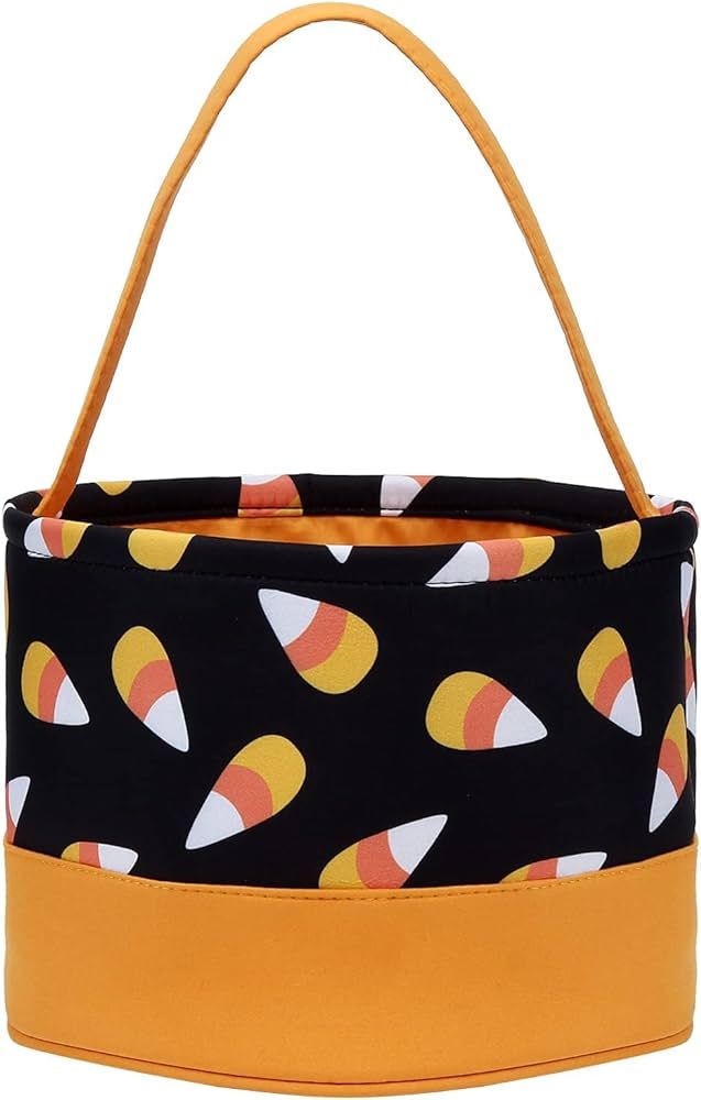 Halloween Candy Basket Halloween Trick or Treat Bags Halloween Candy Buckets Fabric Gift Bags for... | Amazon (US)