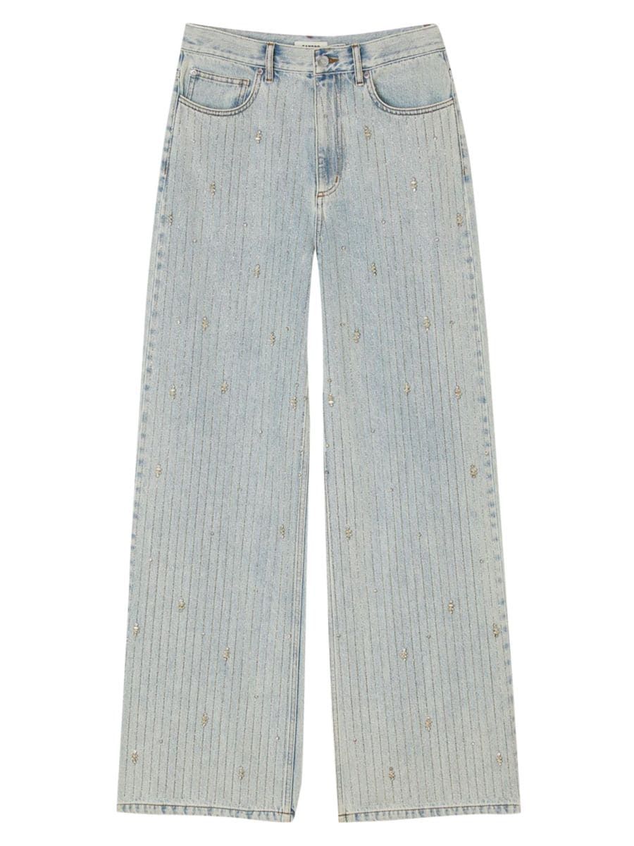 Rhinestone-Embellished Jeans | Saks Fifth Avenue