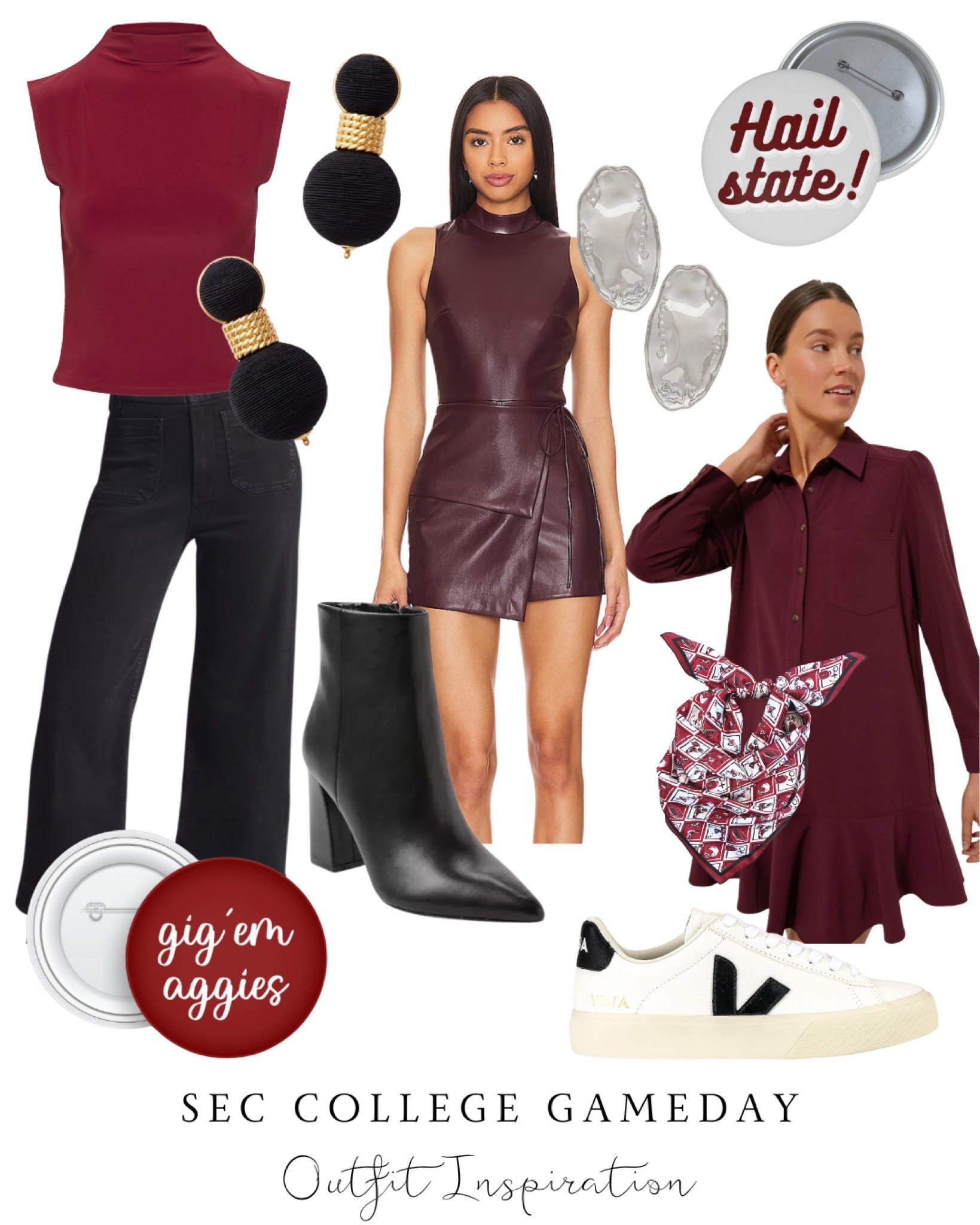 Gameday outfit ideas for Mississippi State Bulldogs and Texas A&M Aggies! #sec #collegegameday 

#LTKSeasonal #LTKStyleTip #LTKFindsUnder100