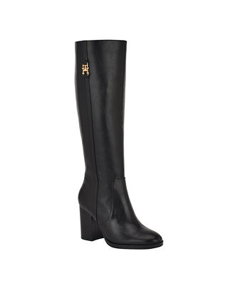 Women's Ursy Tall Shaft Block Heel Boots | Macy's