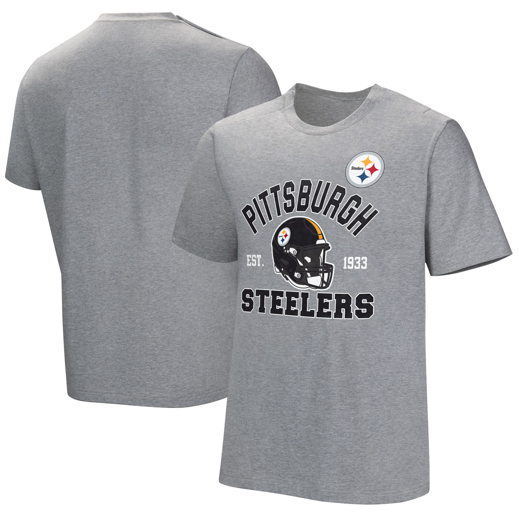 Men's Gray Pittsburgh Steelers Tackle Adaptive T-Shirt | Fanatics