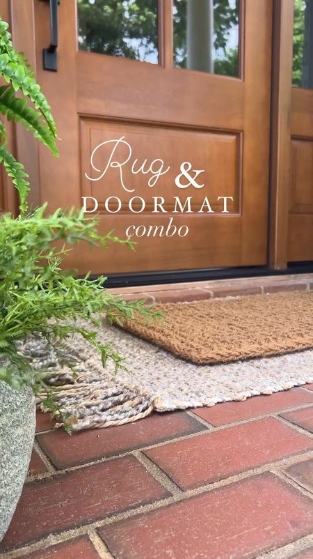 Rug and doormat combo | front porch decor | spring porch decor | at home stores | afloral earthy green pot

#LTKhome #LTKfindsunder50 #LTKSeasonal