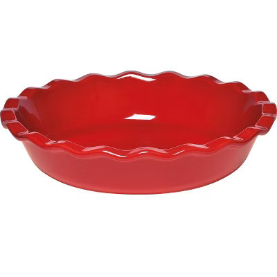 Emile Henry Made in France HR Ceramic 9-inch Pie Dish, Burgundy | Target