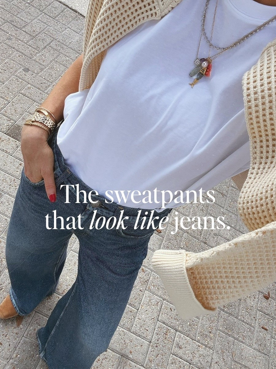 The sweatpants that look like your wearing jeans!

#LTKootd