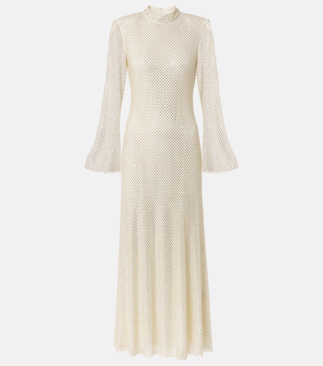 Embellished fishnet midi dress | Mytheresa (INTL)