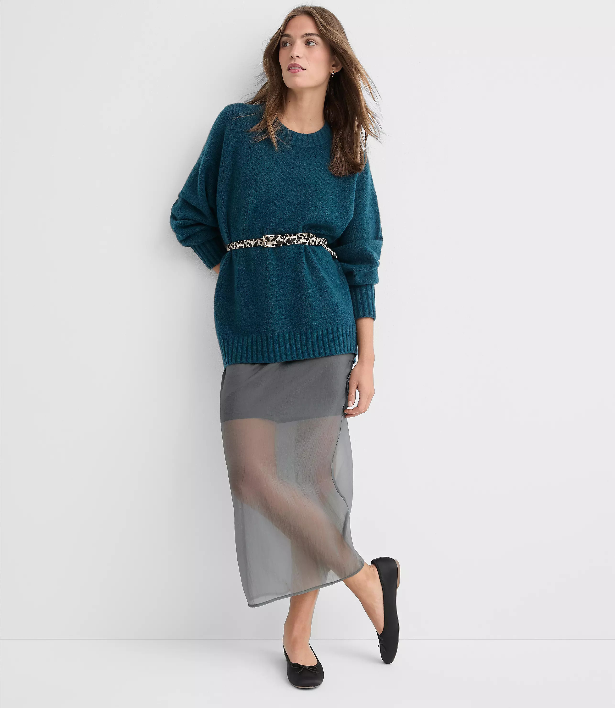 Balloon Sleeve Tunic Sweater | LOFT