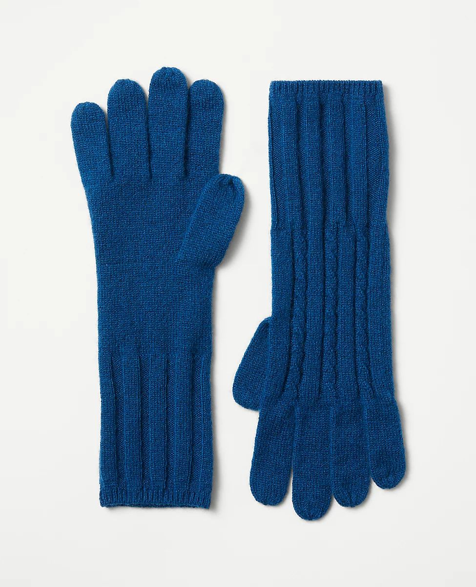 Cashmere Cable Gloves | Ann Taylor (US)
