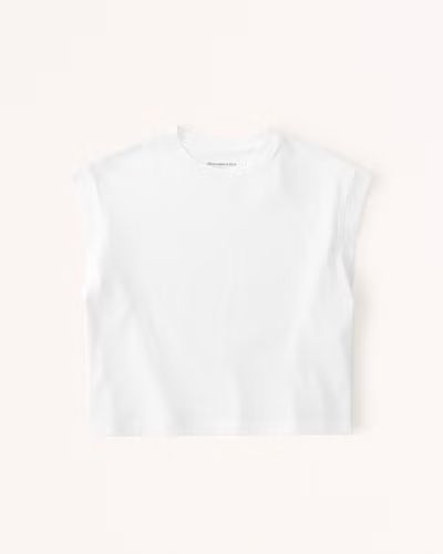 Essential Cropped Sleeveless Tee | Abercrombie & Fitch (US)
