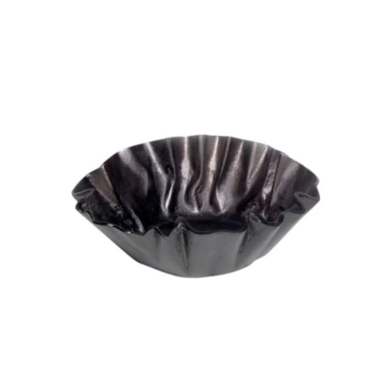 Black Scalloped Bowl (2 Sizes) | Linen & Flax Co