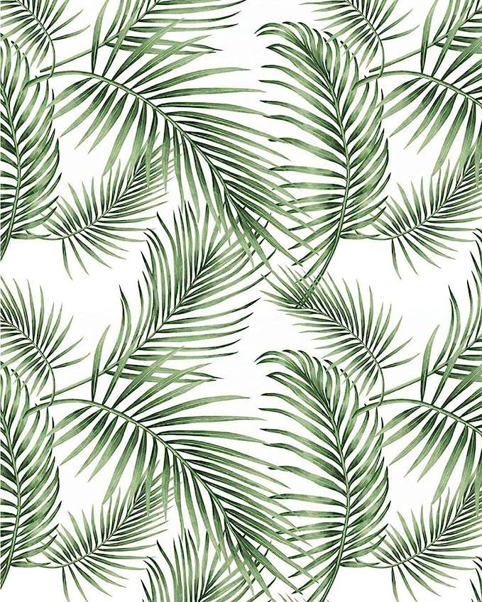Tropical Palm Wallpaper Rainforest Leaves Wall Paper Jungle Wallpaper Self Adhesive Wallpaper Pee... | Amazon (US)