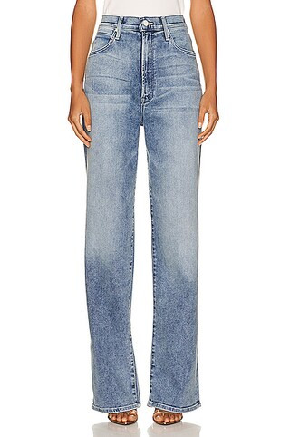 MOTHER High Waisted Tunnel Vision Sneak in Twice Shy | FWRD | FWRD 