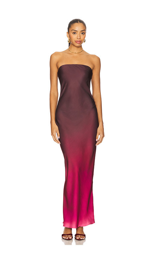 ROCOCO SAND Strapless Maxi Dress in Wine. Taglia S. Also in L, XL, XS. | Revolve Clothing (Global)