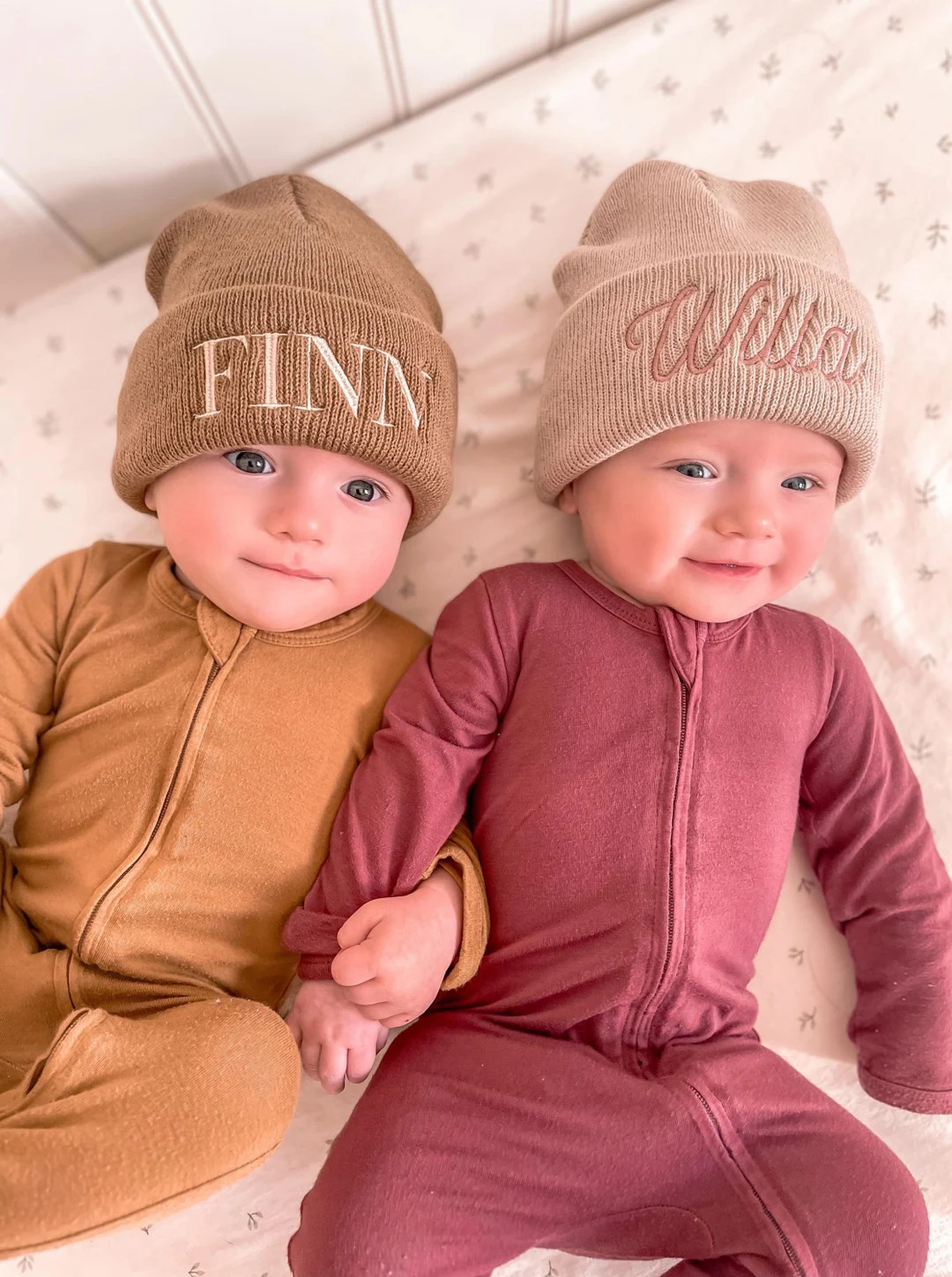 Embroidered Beanie Baby, Toddler Hat With Name, Baby Girl Beanie, Announcement Accessories, Winte... | Etsy (US)