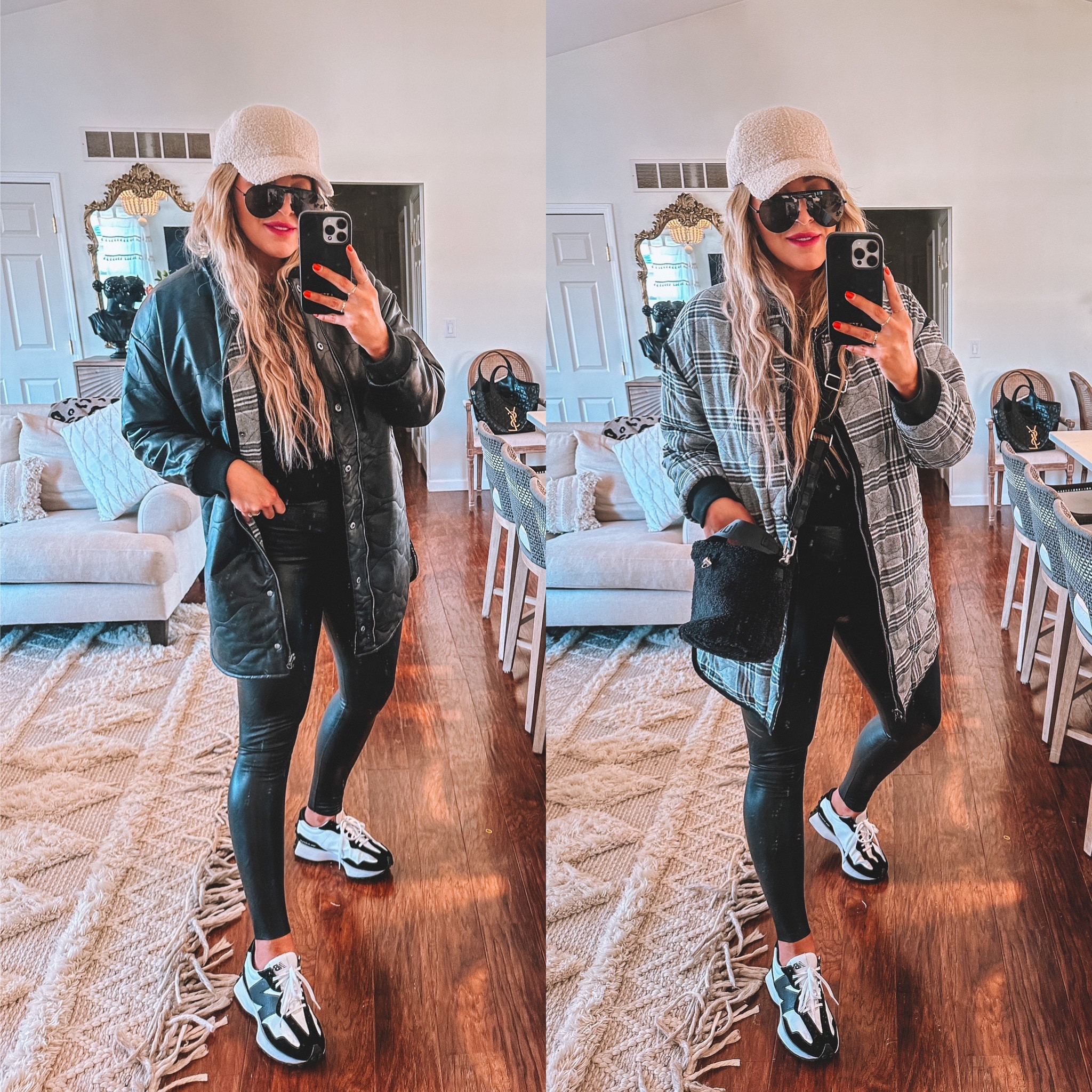 Wearing a medium in the reversible jacket 😍😍😍