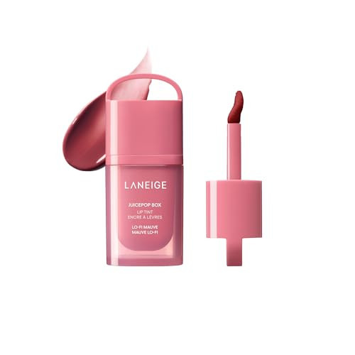LANEIGE JuicePop Box Lip Tint | 12-HR Hydrating Lightweight Stain | Buildable Juicy Color & Nourishing Shine | K-Beauty Lip Essential for Long-Lasting Comfort, Lo-Fi Mauve | Amazon (US)