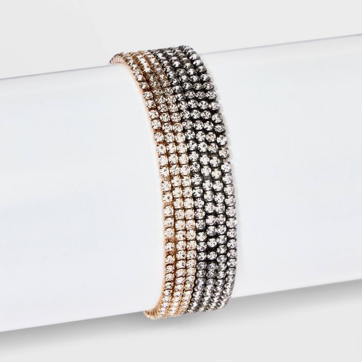 Multi-Strand Cup Chain Stretch Bracelet - A New Day™ | Target