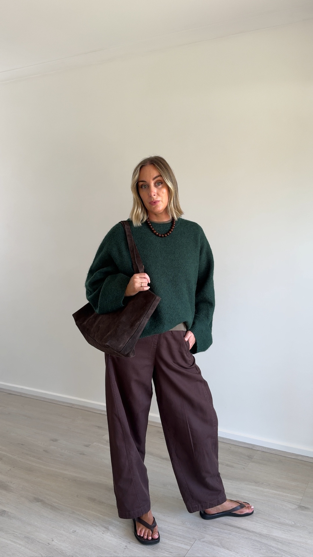 Wearing -
Jumper from Arket
Tee from Cos
Necklace from Reliquia 
Bag from Betts
Trousers from Assembly Label
Thongs from Tony Bianco

#LTKaustralia #LTKautumn #LTKstyletip