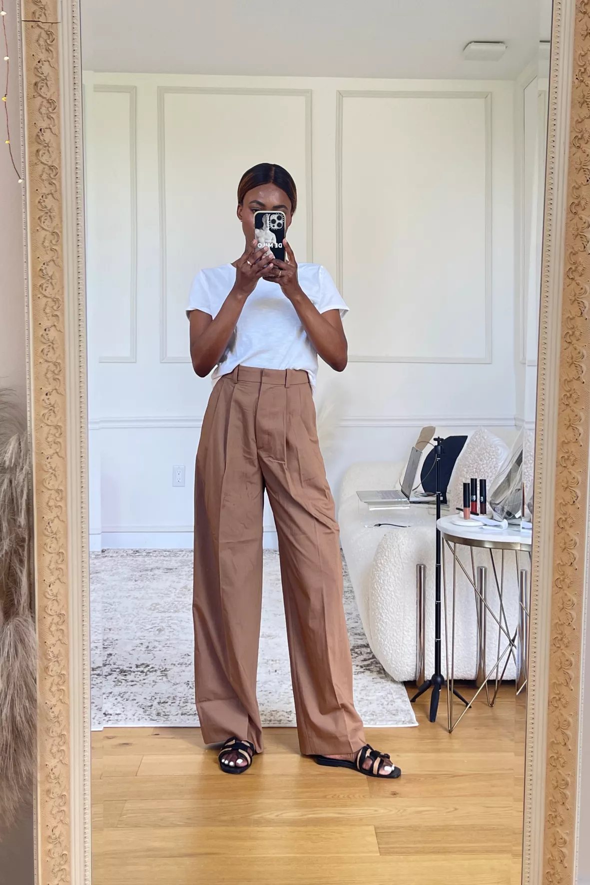 WIDE-LEG PLEATED TROUSERS - BROWN … curated on LTK WIDE-LEG PLEATED TROUSERS - BROWN … curated on LTK