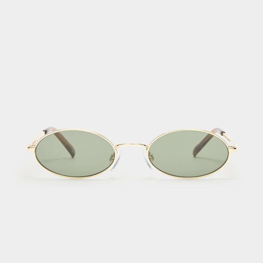 LOVE TRAIN | BRIGHT GOLD KHAKI MONO | Le Specs UK