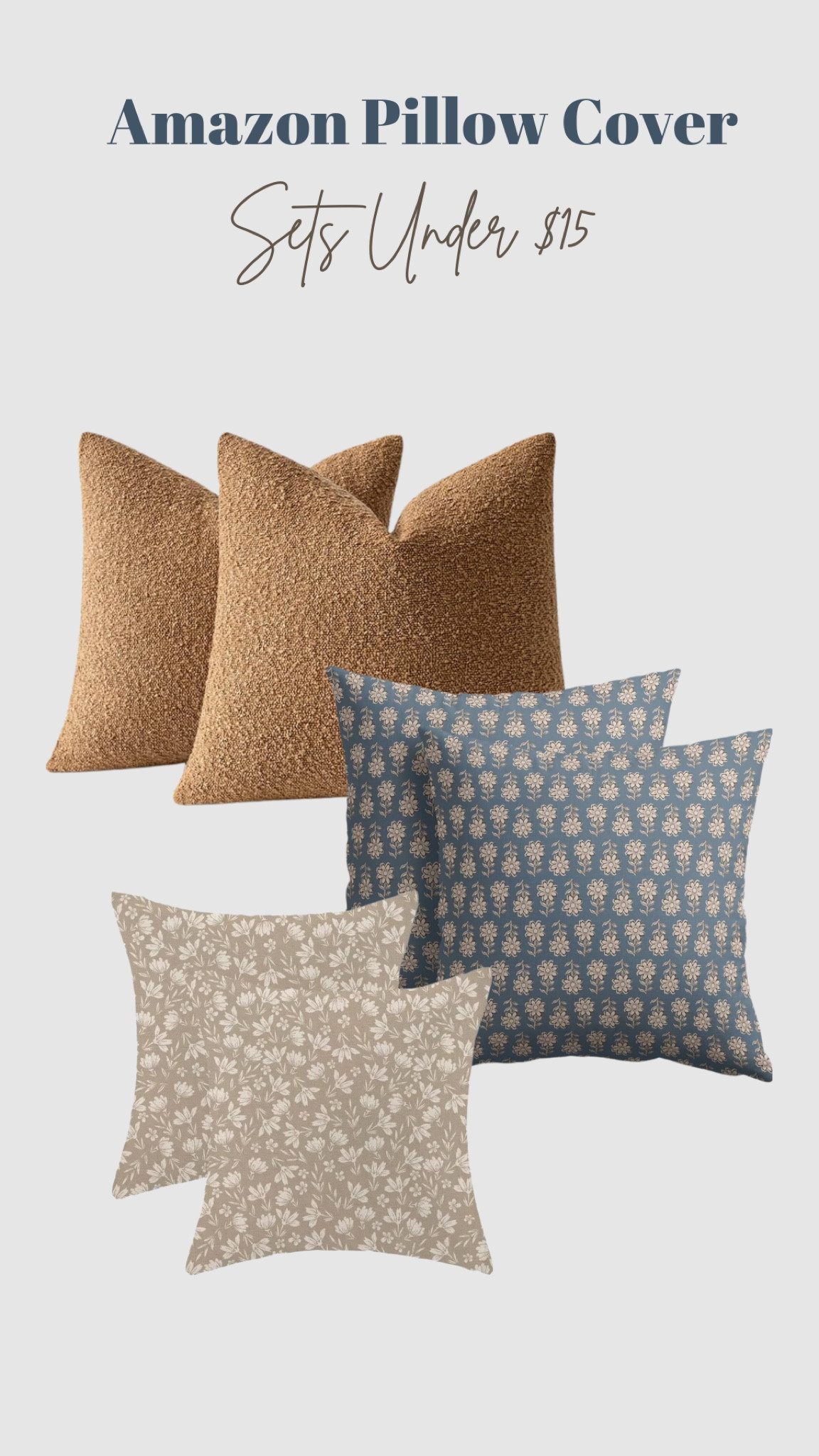 Pillow Cover Sets - Under $15

#LTKSeasonal #LTKHome #LTKSaleAlert
