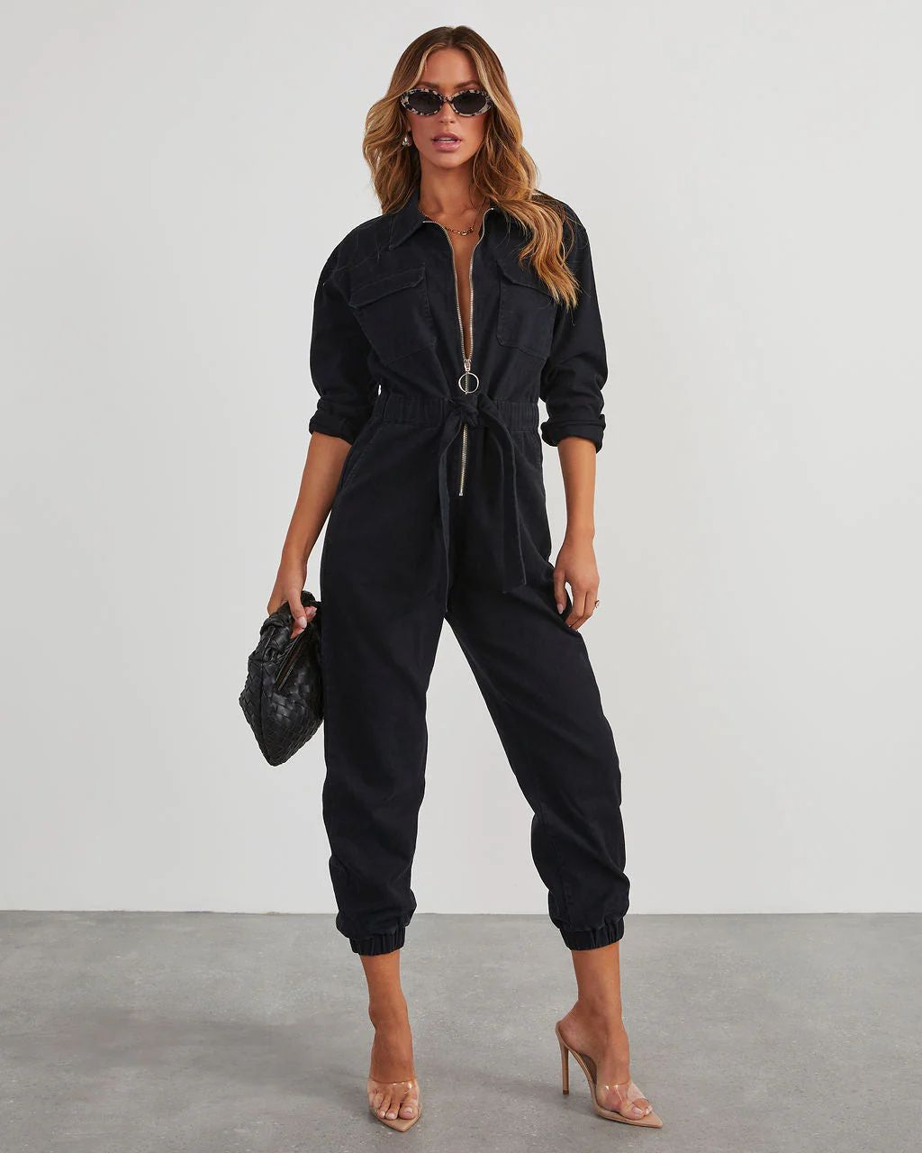 Rinko Tie Waist Jumpsuit | VICI Collection