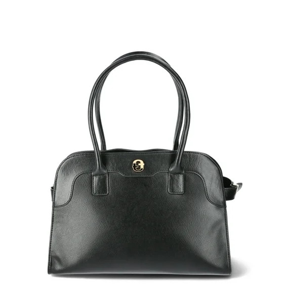 Time & Tru Maxwell Satchel, Black | Walmart (US)
