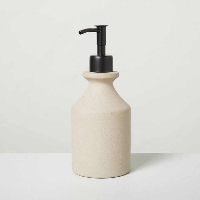 Textured Ceramic Soap Pump Natural - Hearth &#38; Hand&#8482; with Magnolia | Target